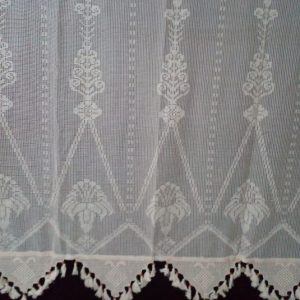 Buldan tül perdesi, zincir desen